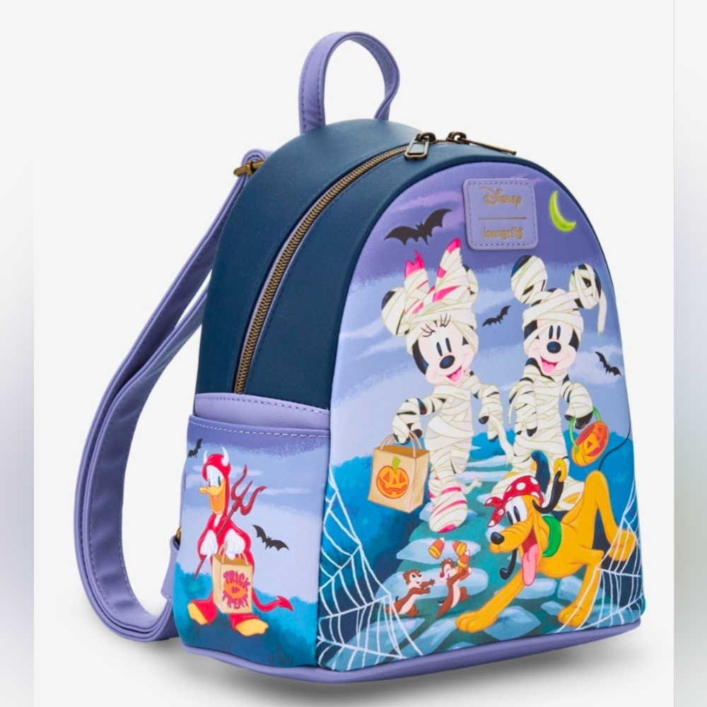 Loungefly Disney Mickey & Friends Mummy Halloween Backpack New With Tags!